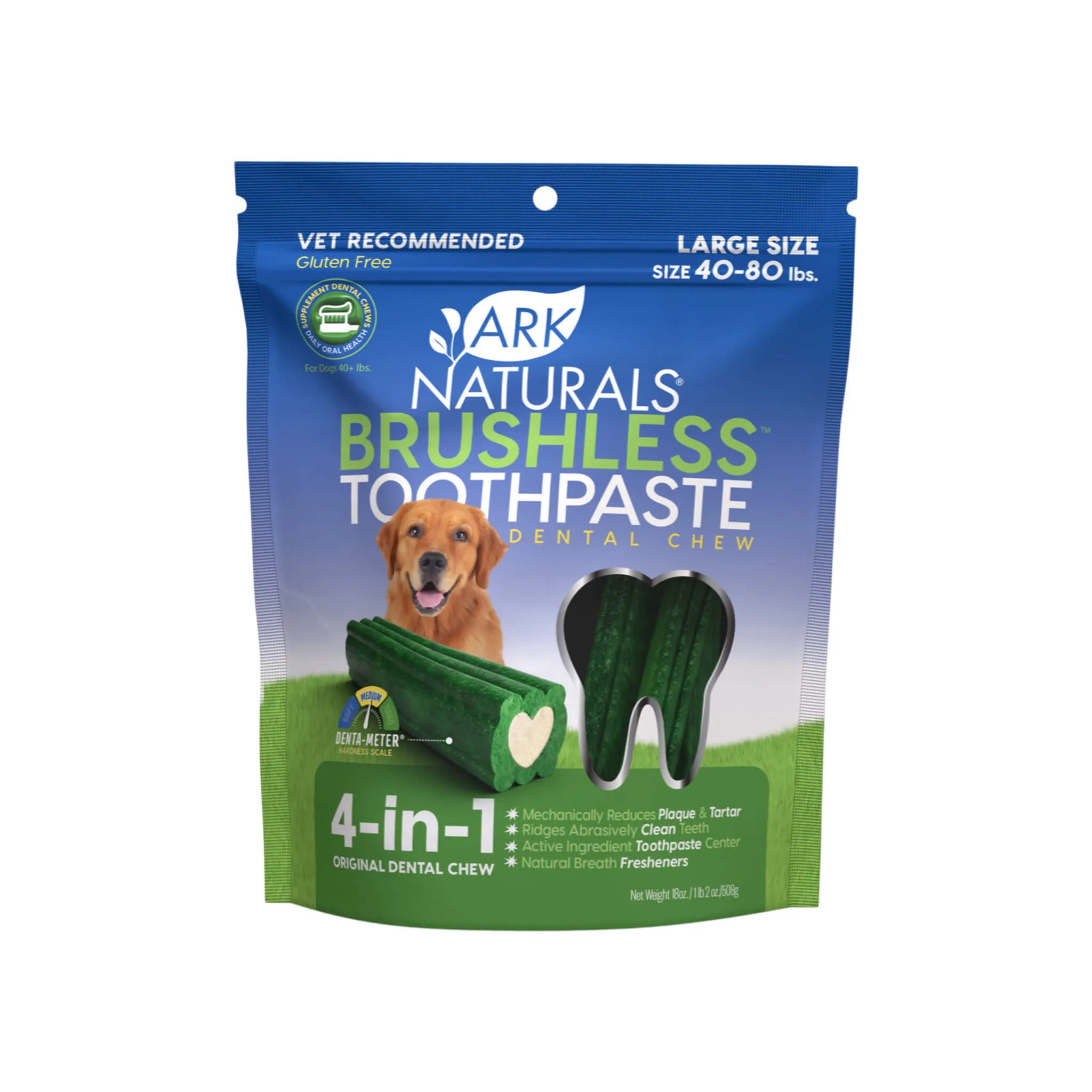 Ark Naturals Brushless Toothpaste Dental Chews for Dogs