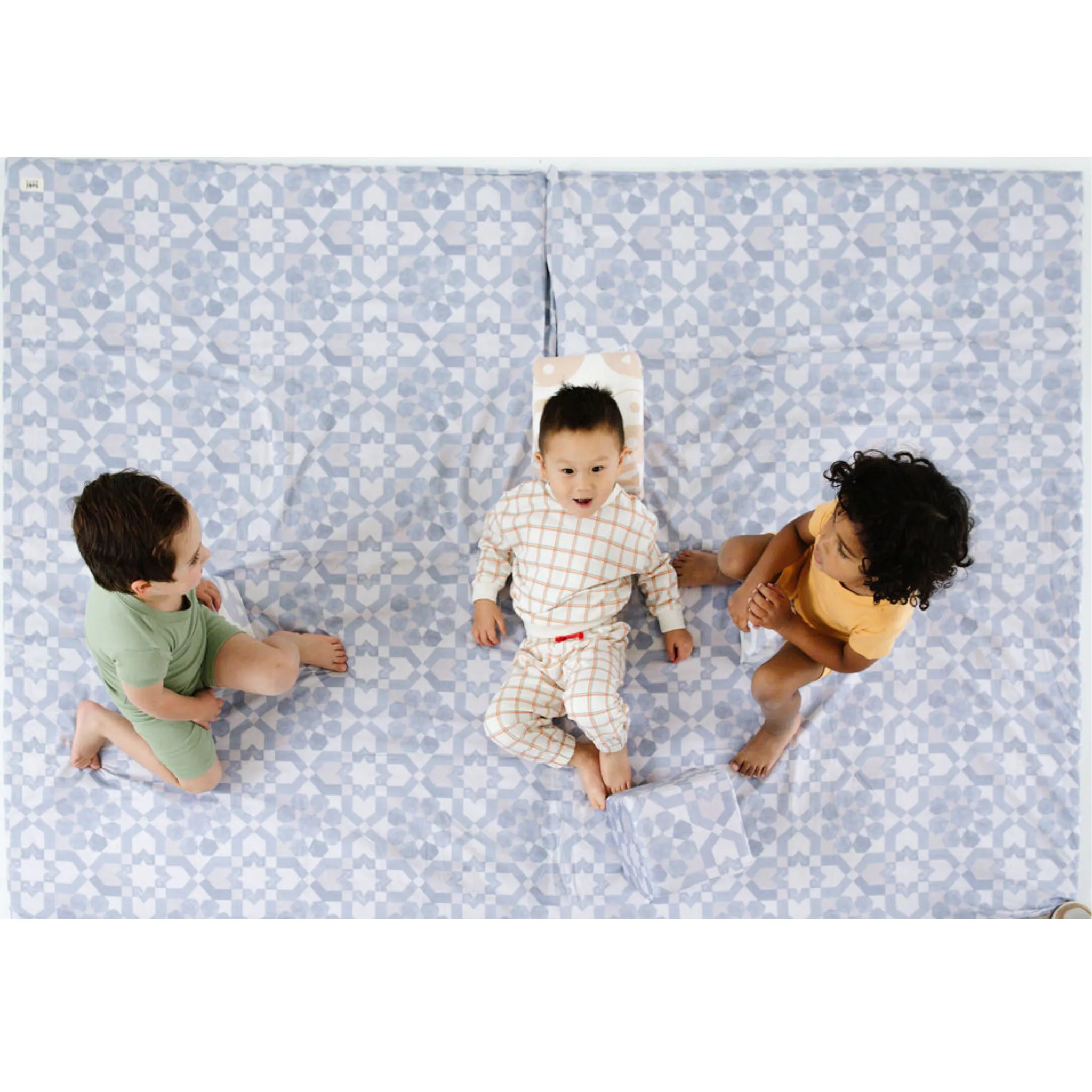 Blue Tile Padded Playmat