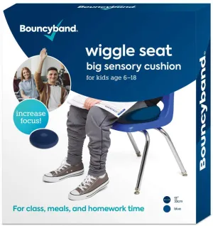 Bouncyband Wiggle Seat Sensory Chair Cushion, Blue or Purple, 13"/33cm