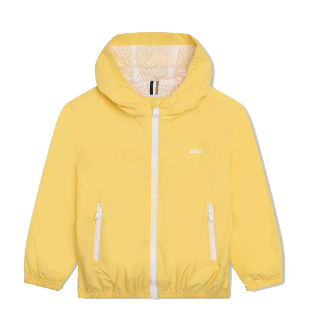 Boys Yellow Hooded Windbreaker