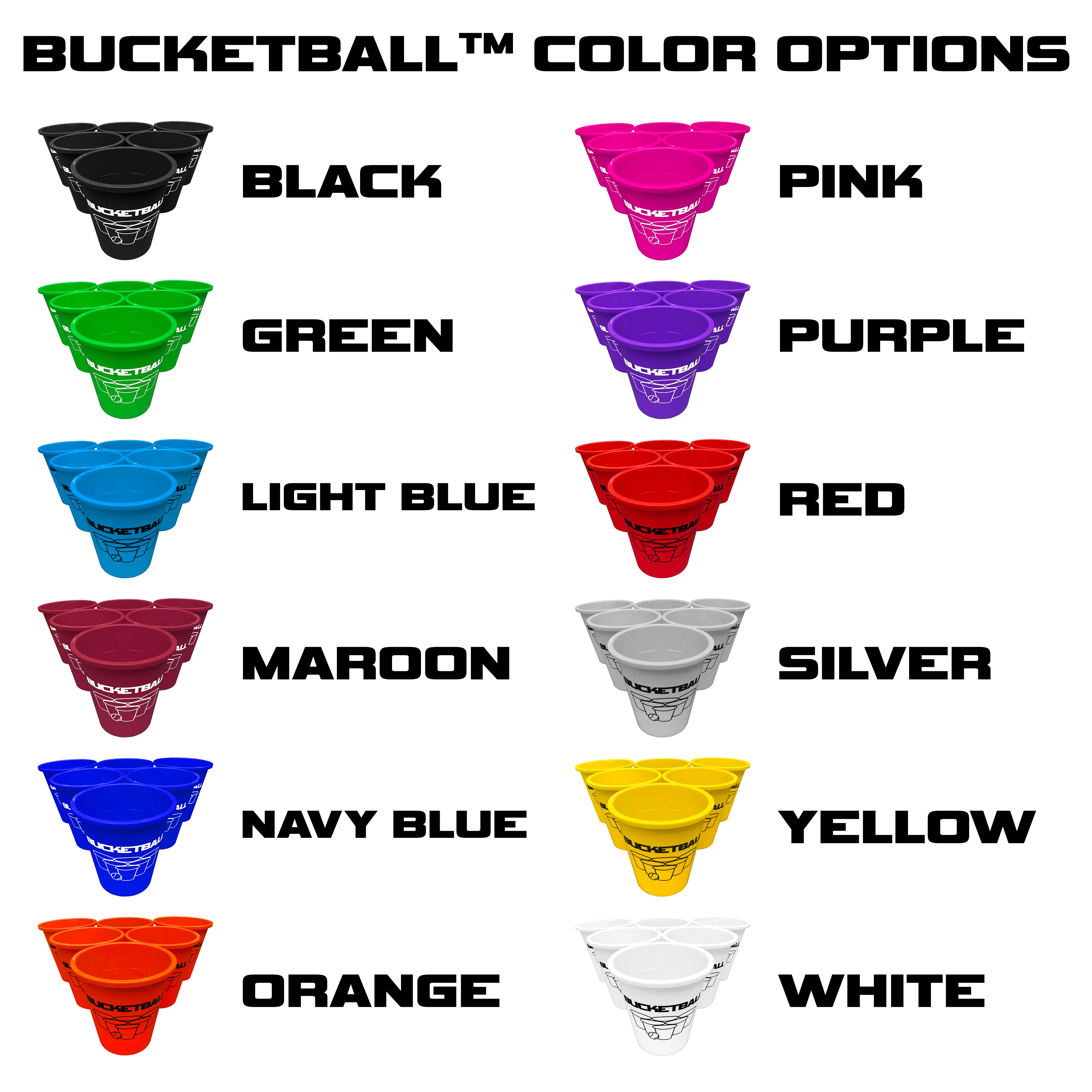 BucketBall - Team Color Edition - Combo Pack (Orange/Red)