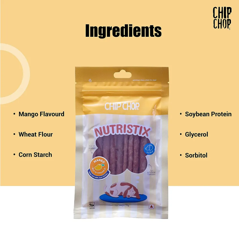 Chip Chops Blueberry, Mango and Strawberry Nutristix Dog Treats Combo (3 x 70g)