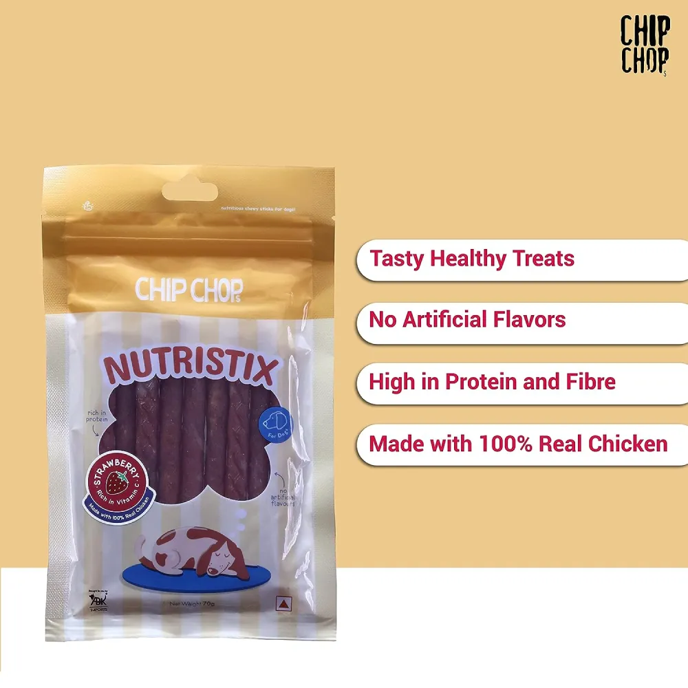 Chip Chops Blueberry, Mango and Strawberry Nutristix Dog Treats Combo (3 x 70g)