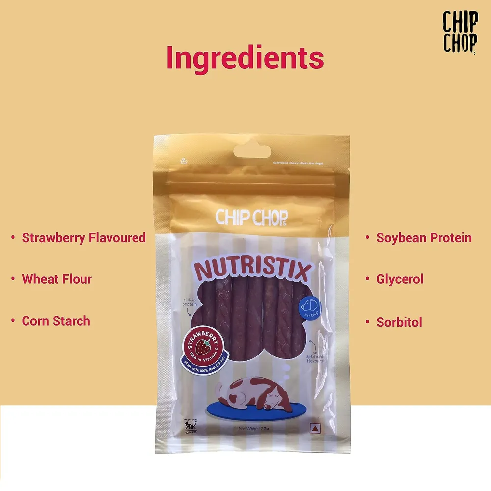 Chip Chops Blueberry, Mango and Strawberry Nutristix Dog Treats Combo (3 x 70g)