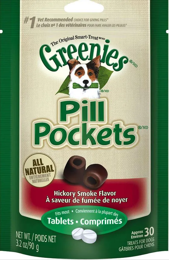 Greenies Pill Pockets Canine Hickory Smoke Flavor Dog Treats