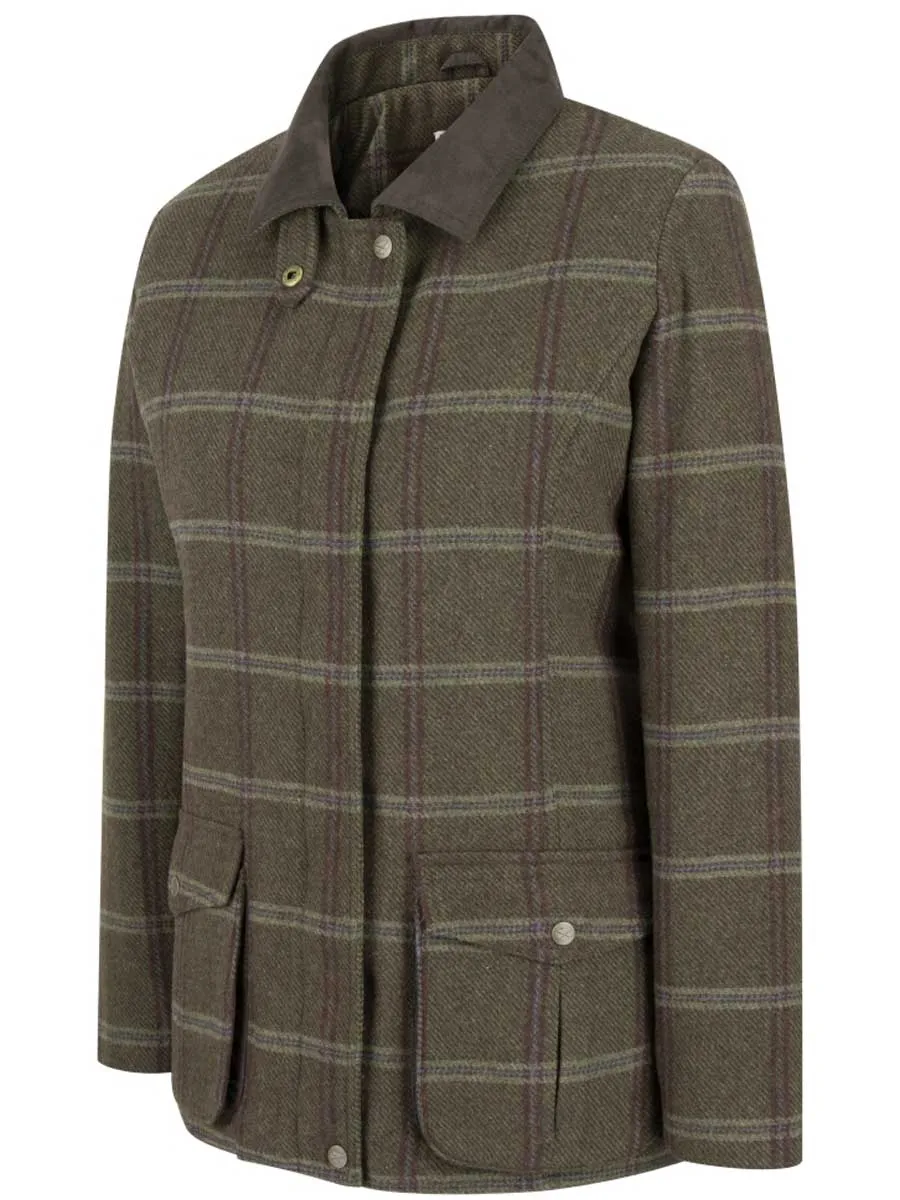 HOGGS OF FIFE Musselburgh Ladies Tweed Field Coat - Bracken