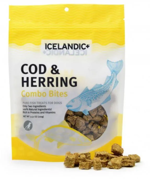 Icelandic  Cod & Herring Combo Bites Fish Dog Treats