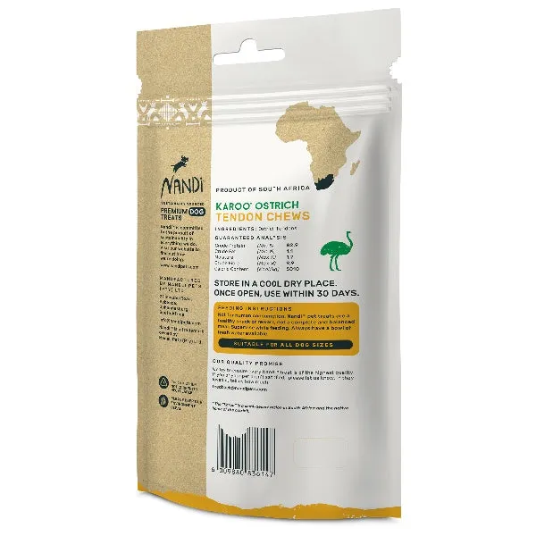 Karoo Ostrich Tendon Chews Dog Treats