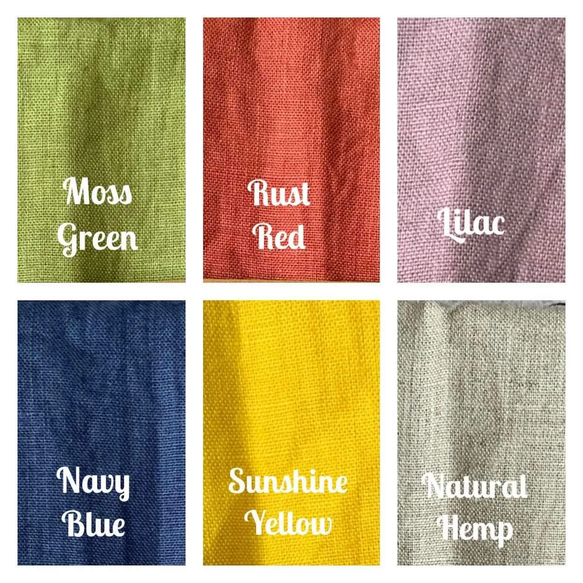 Kitchen Towels Set of 2 (18"x27" / 45x68 cm) 100% Hemp