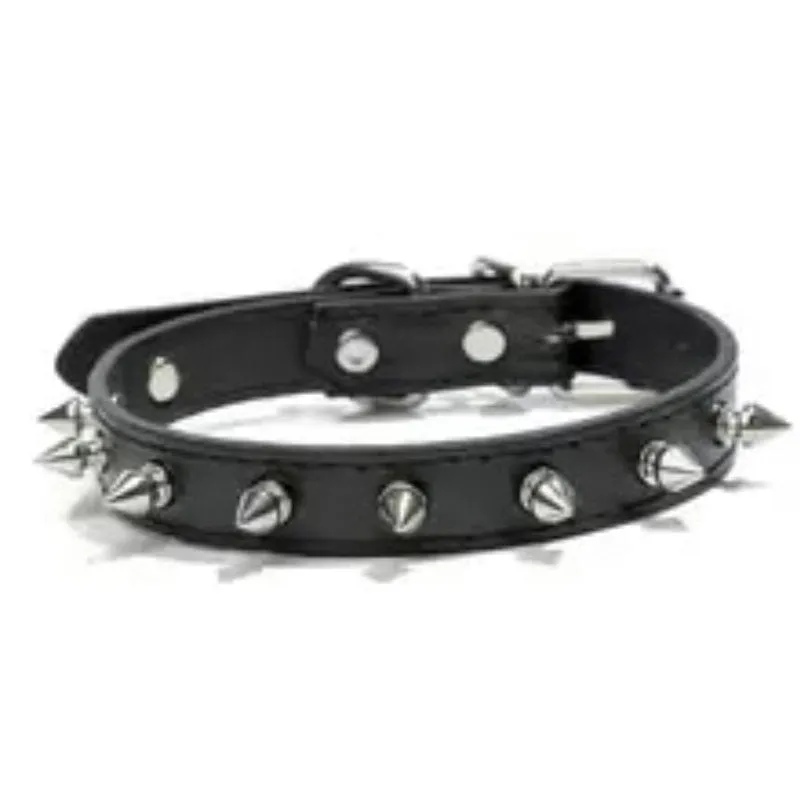 Leather Studded Spike Collars for Small & Medium Dogs