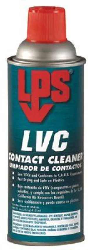 LPS 05416 CFC Free NU LVC Contact Cleaners, 11 oz Aerosol Can (12 Cans)