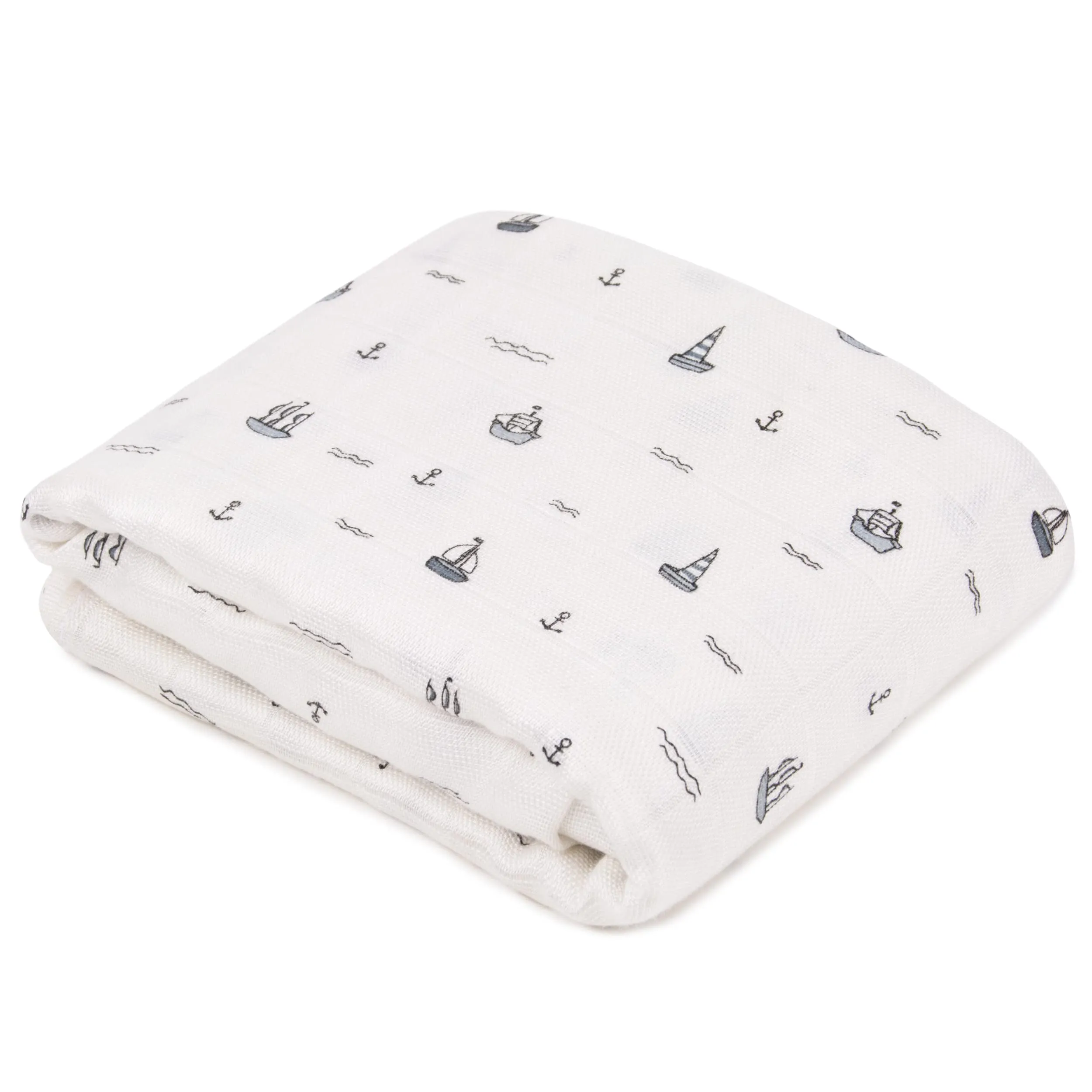 Mush Ultra Soft, Comfortable & Multipurpose 100% Bamboo Baby Swaddle & Wrapper (2, Jungle (Grey) & Sea (Grey))