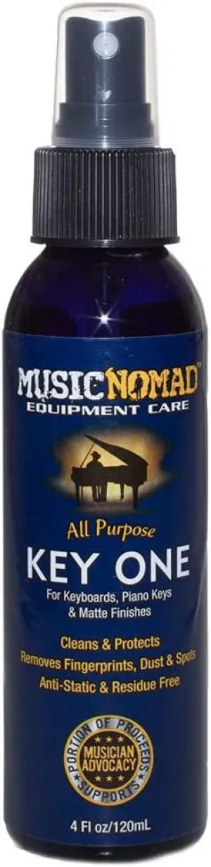 MusicNomad MN131 All Purpose Key ONE Cleaner, for Keyboards, MIDI Keyboard Controllers, Keys, Digital Pianos & Matte Pianos, 4 oz