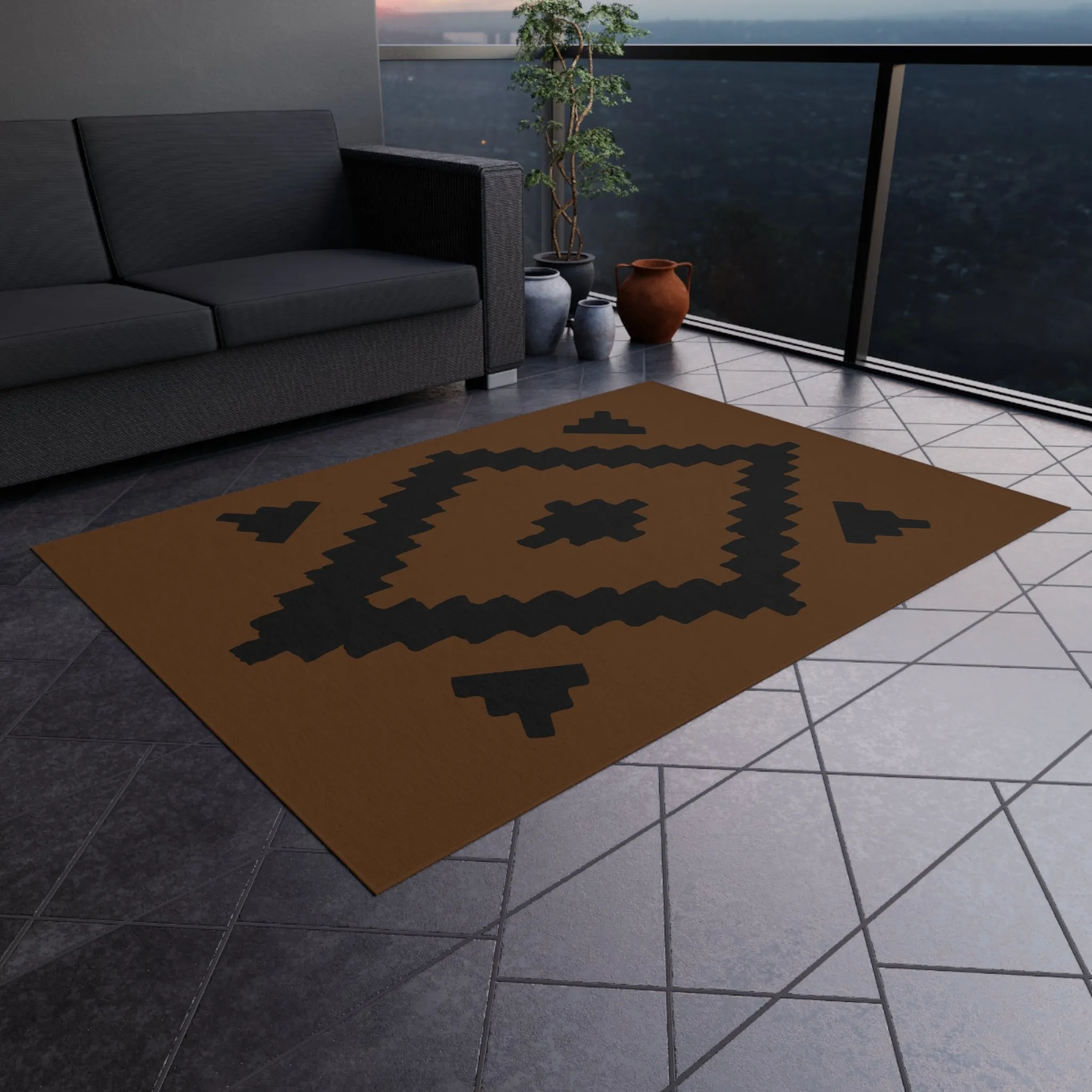 Navajo Eye Outdoor Rug