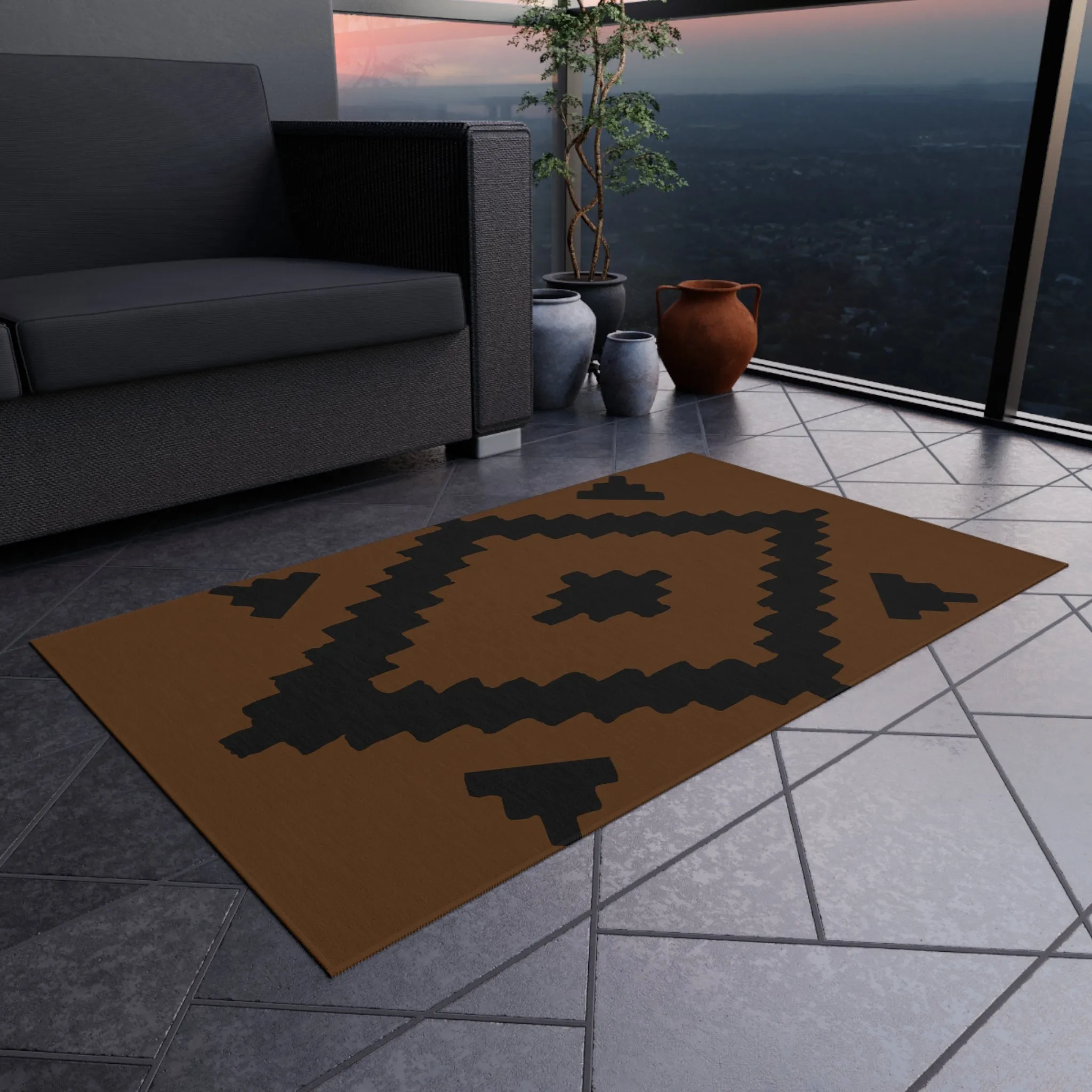 Navajo Eye Outdoor Rug