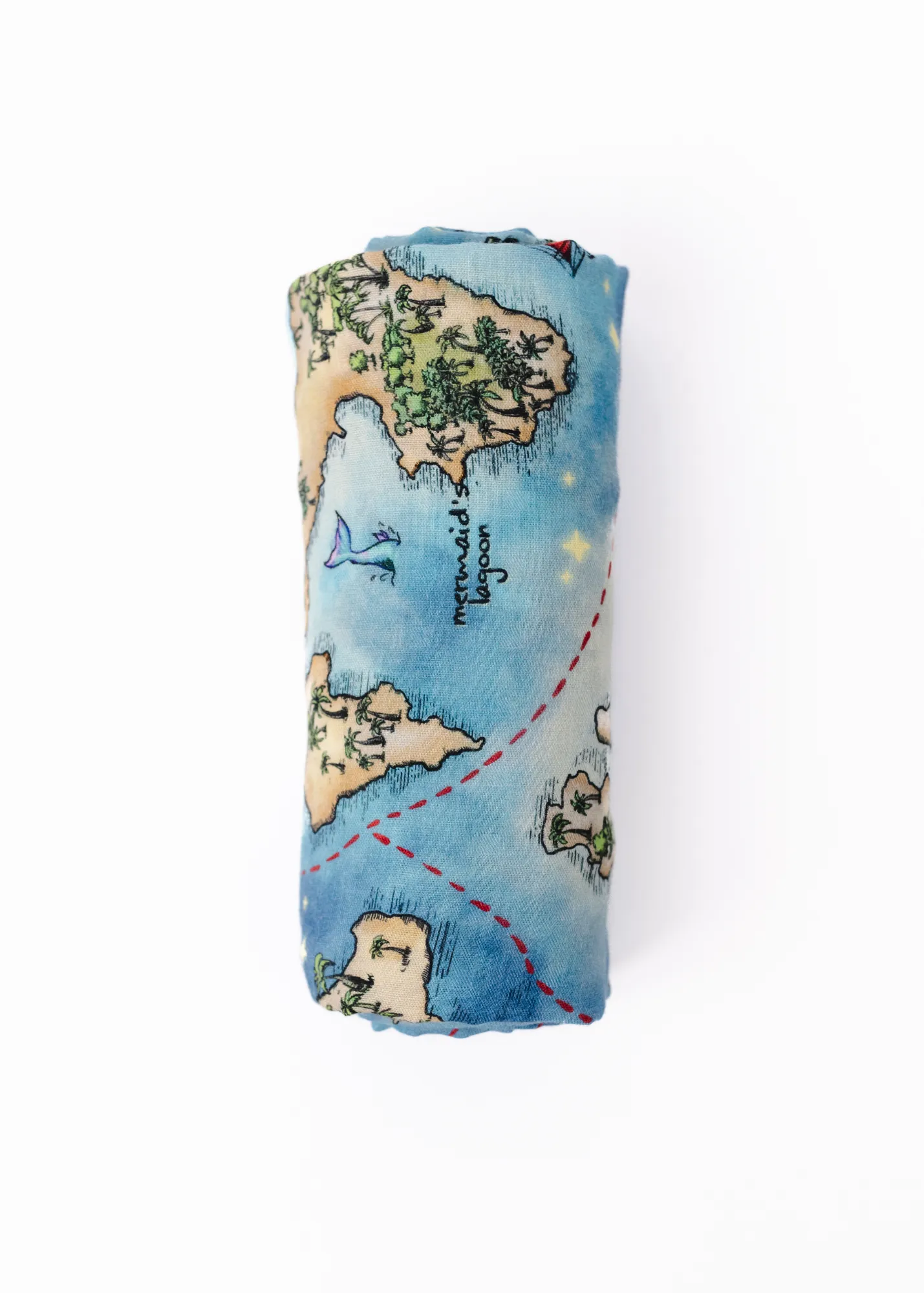 Neverland Map Swaddle Blanket