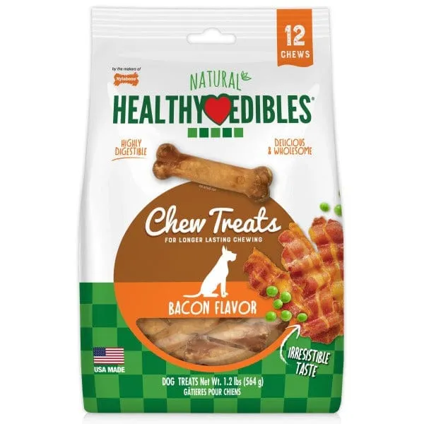 Nylabone Healthy Edibles Bacon Flavour Regular Dog Chew