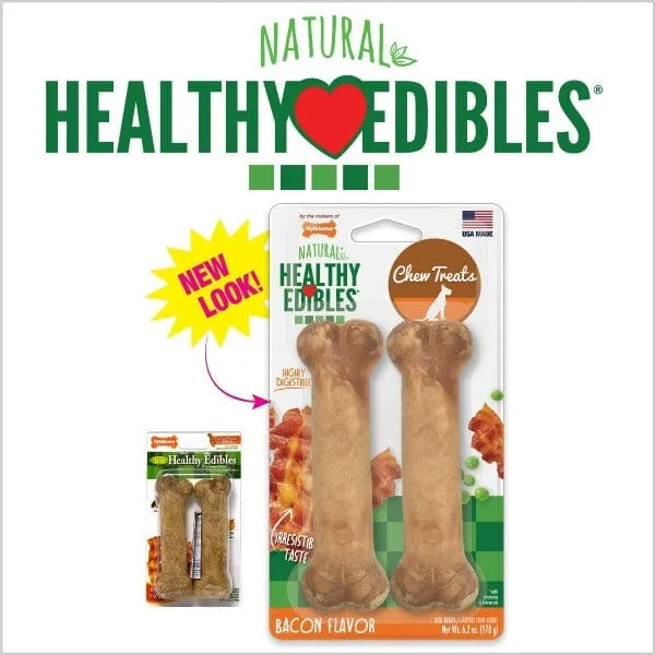 Nylabone Healthy Edibles Bacon Flavour Regular Dog Chew