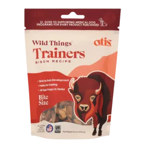 Otis Wild Things Bison Recipe Trainers Dog Treats 4 oz