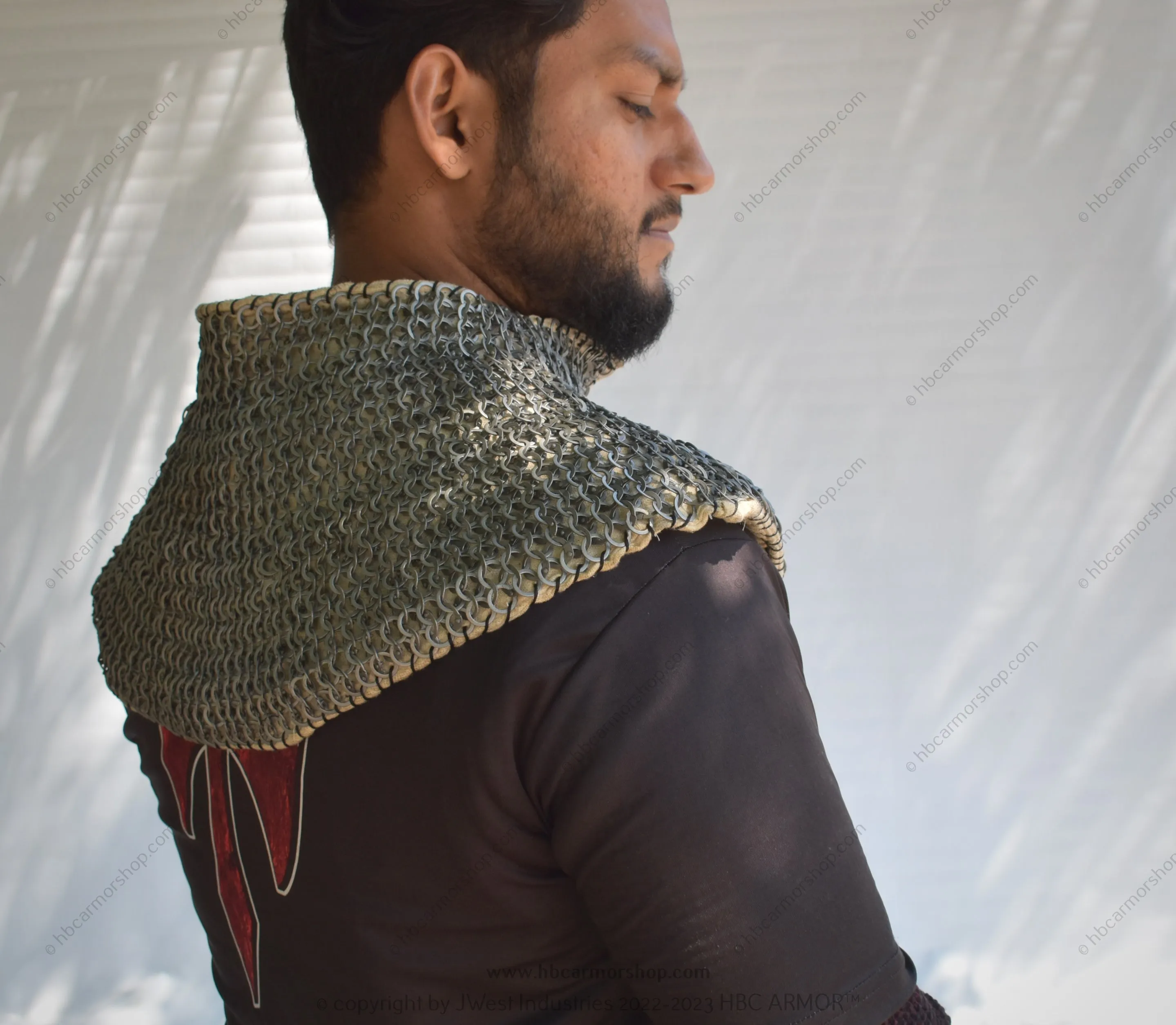 Padded Chainmail Collar - Medieval Reenactment,SCA