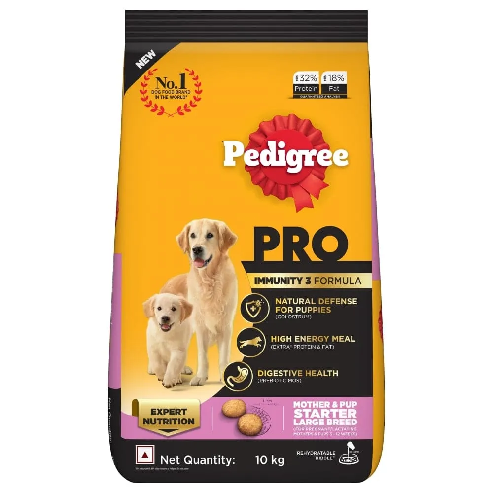 Pedigree PRO Expert Nutrition Lactating/Pregnant Mother & Puppy Starter (3 to 12 Weeks) Small Breed Dog Dry Food