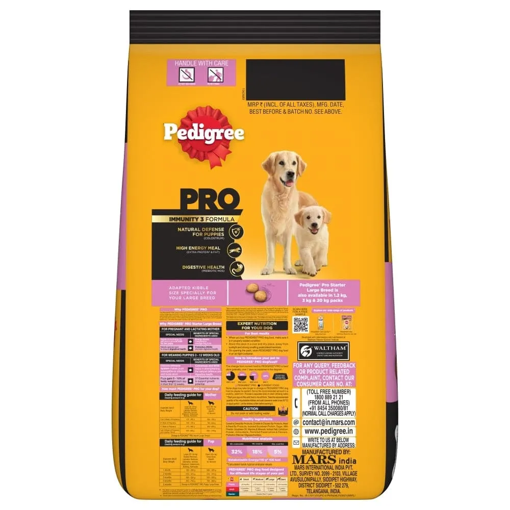 Pedigree PRO Expert Nutrition Lactating/Pregnant Mother & Puppy Starter (3 to 12 Weeks) Small Breed Dog Dry Food