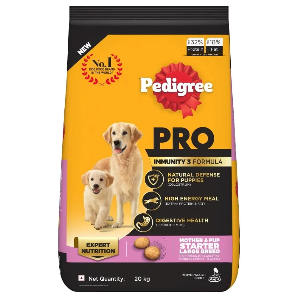 Pedigree PRO Expert Nutrition Lactating/Pregnant Mother & Puppy Starter (3 to 12 Weeks) Small Breed Dog Dry Food