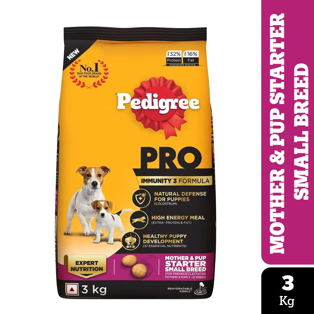 Pedigree PRO Expert Nutrition Lactating/Pregnant Mother & Puppy Starter (3 to 12 Weeks) Small Breed Dog Dry Food