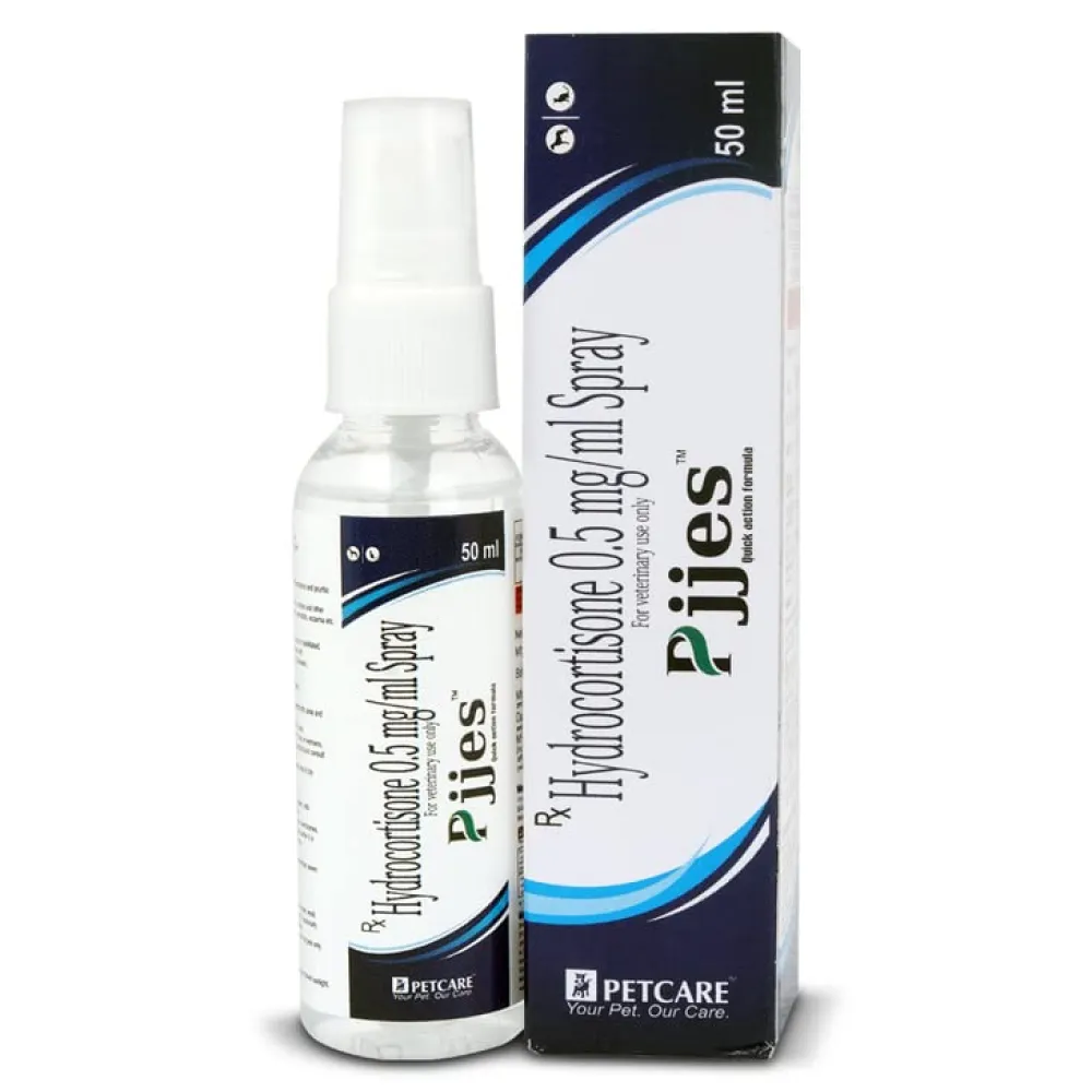 Petcare Pjjes (Hydrocortisone) Spray for Dogs & Cats (50ml)