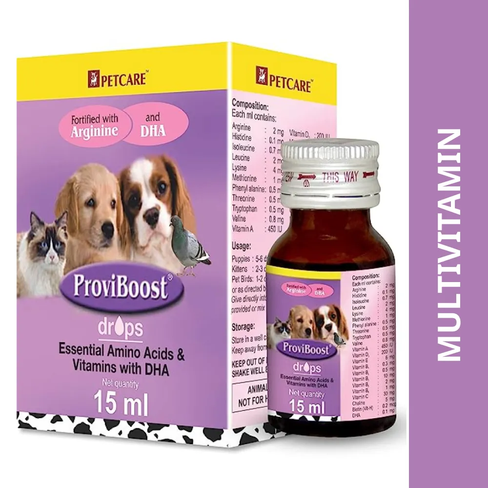 Petcare Proviboost drops Multi Vitamin Supplement for Puppies and Kitten (15ml)