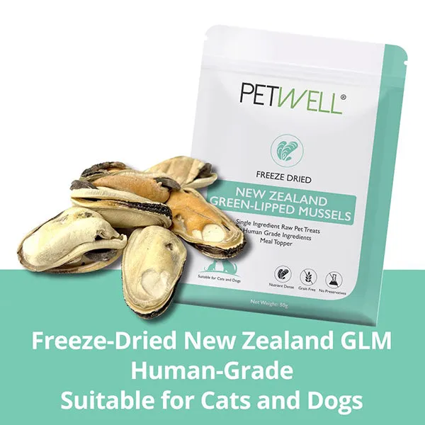 PetWell Freeze Dried Green-Lipped Mussels