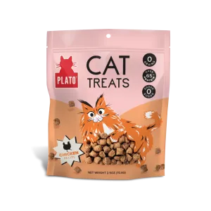 Plato Grain-Free Air Dried Chicken Cat Treats 2.5 oz