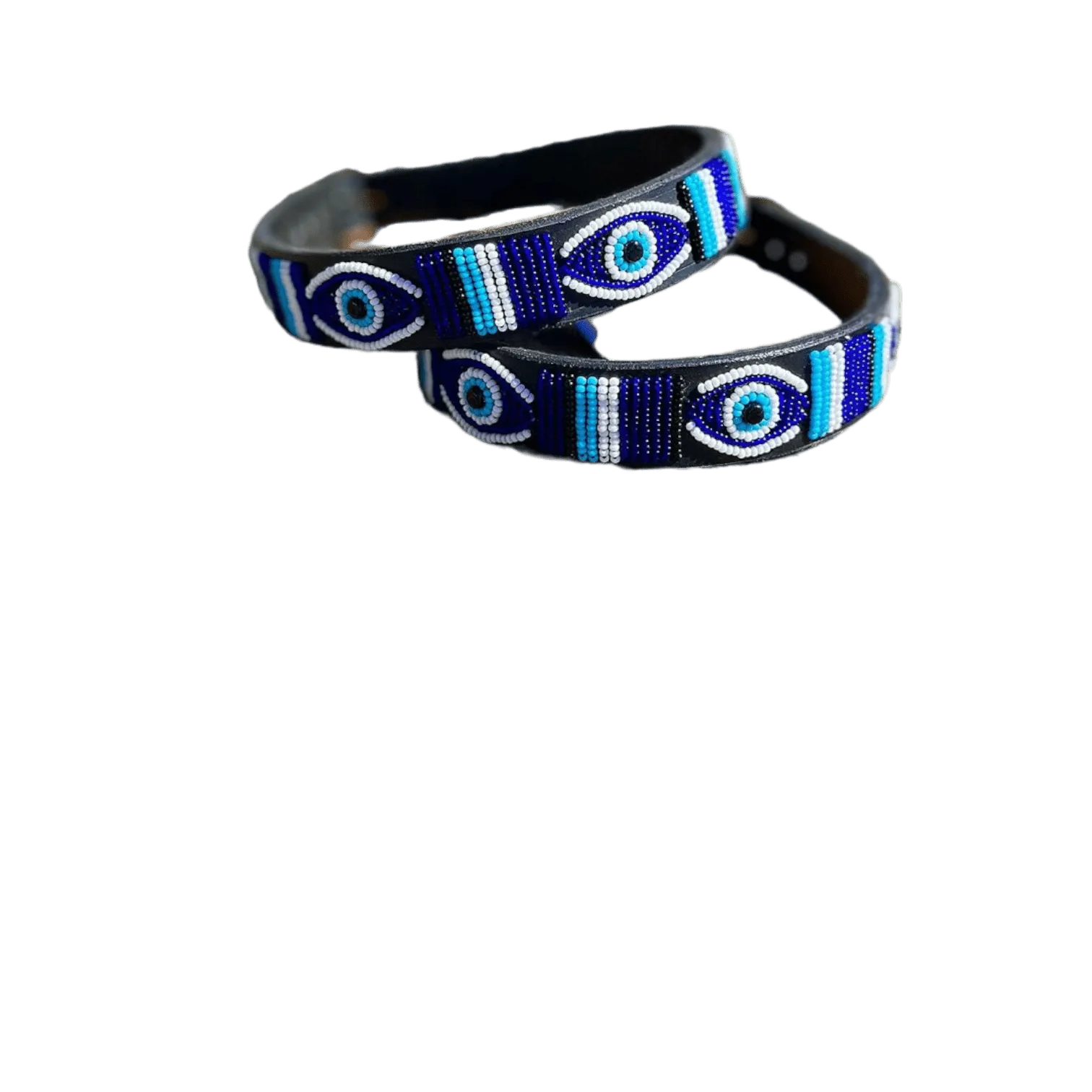 "Evil Eye" Beaded Dog Collar