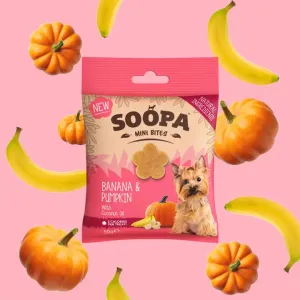 Soopa Banana & Pumpkin Mini Bites Dog Treats