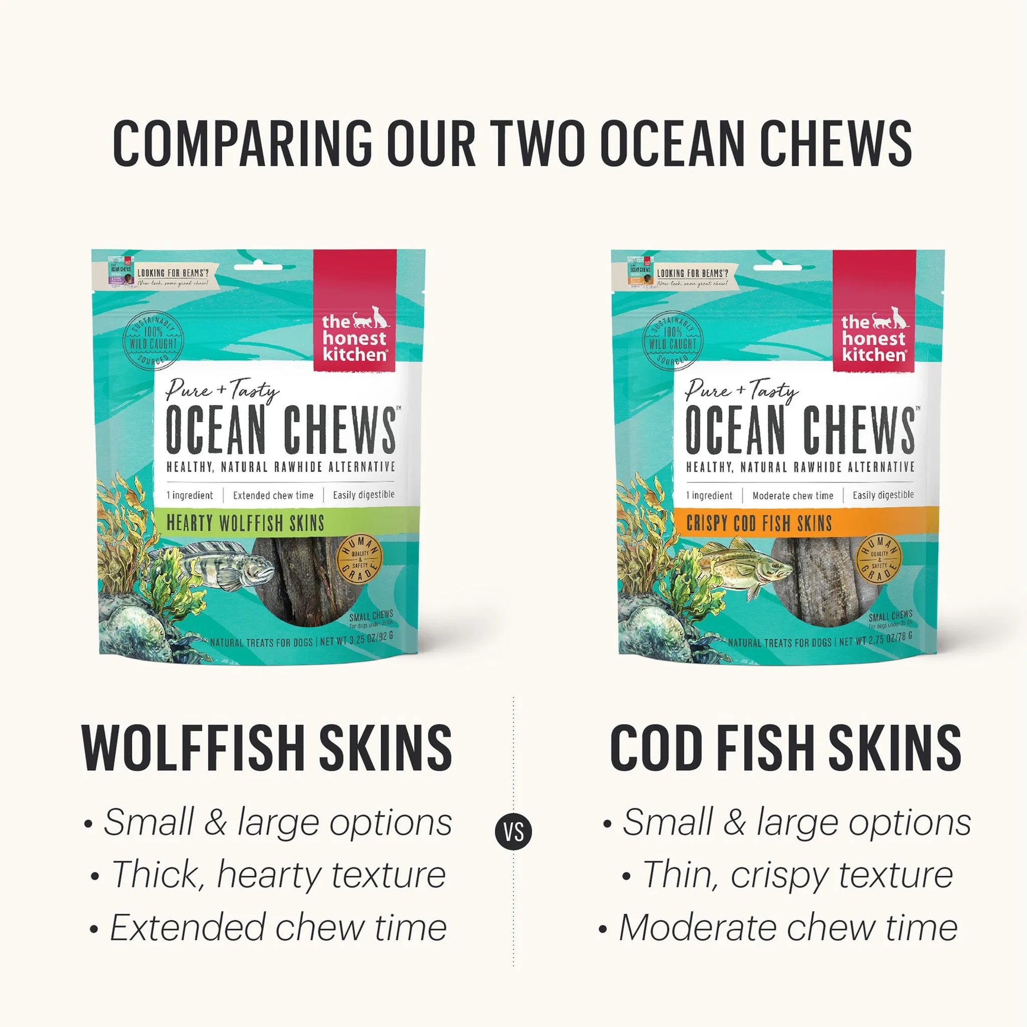 The Honest Kitchen Beams Ocean Dog Chews