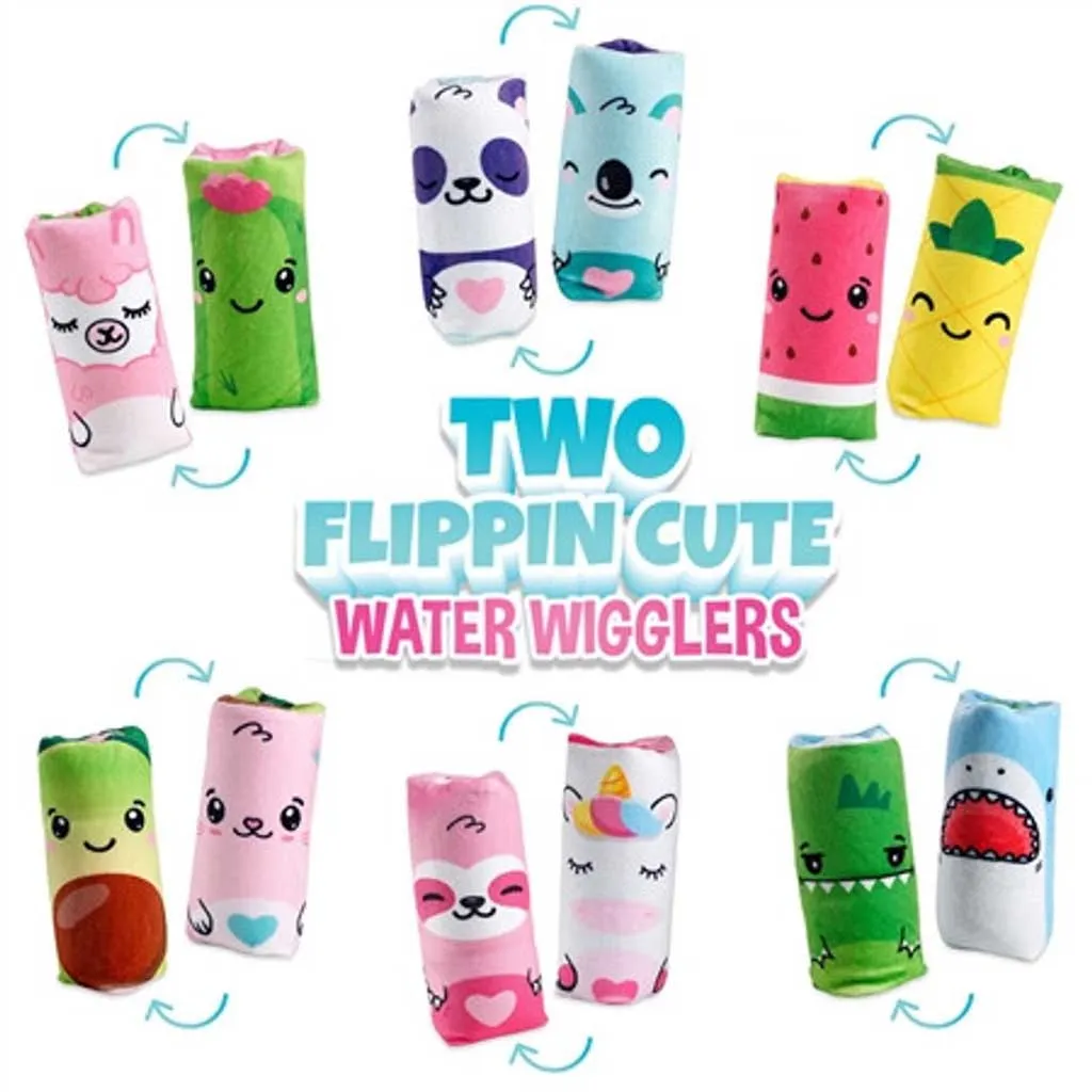 Top Trenz Two Flippin' Cute Plush Water Wigglers