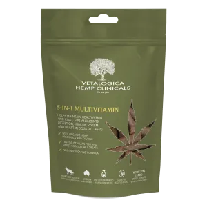 Vetalogica Hemp Clinicals 5-IN-1 Multivitamin Treats for Dogs 225g