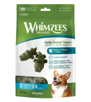 Whimzees Natural Alligator Dental Dog Chews