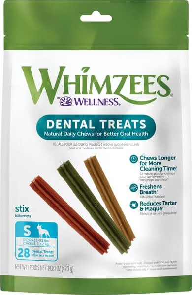 Whimzees Vegetarian Dental Chews for Dogs