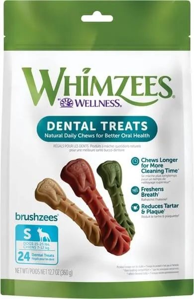 Whimzees Vegetarian Dental Chews for Dogs