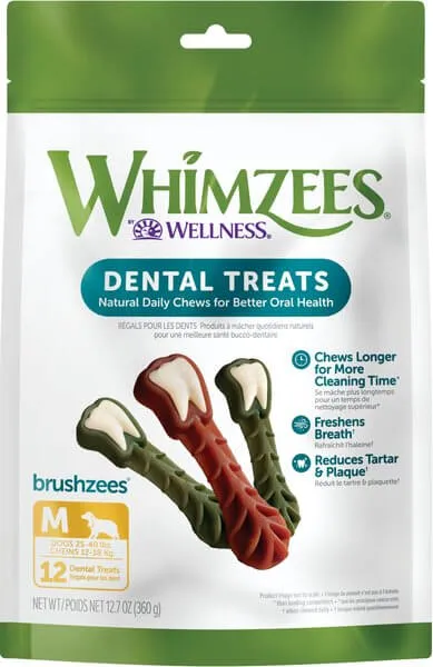 Whimzees Vegetarian Dental Chews for Dogs