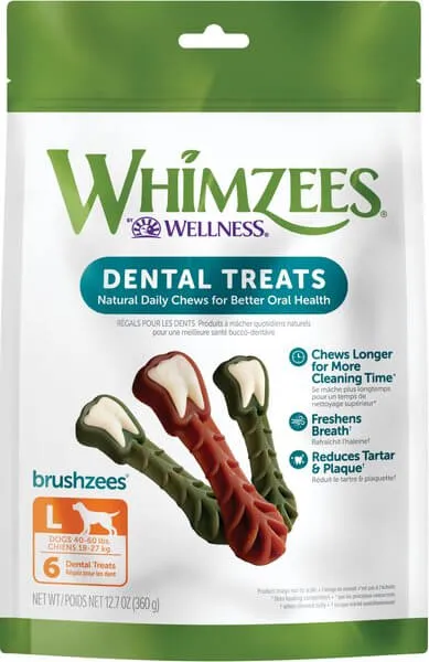 Whimzees Vegetarian Dental Chews for Dogs