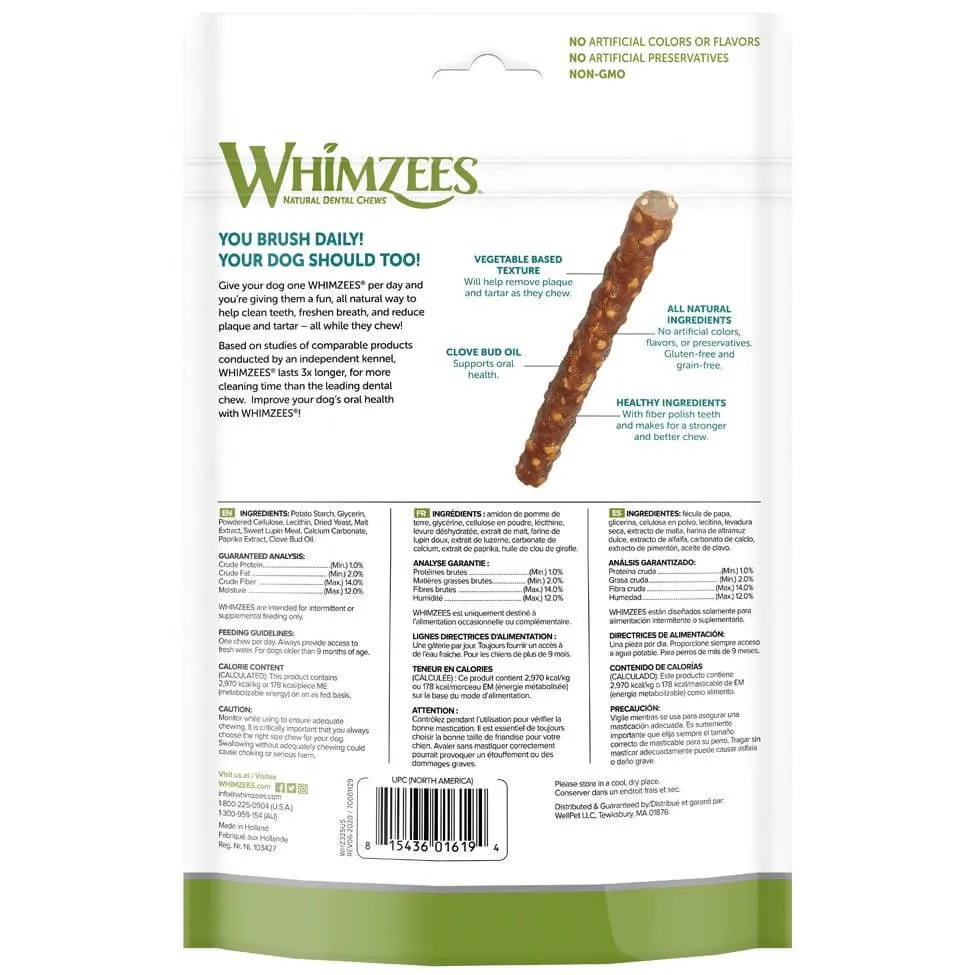 Whimzees Vegetarian Dental Chews for Dogs