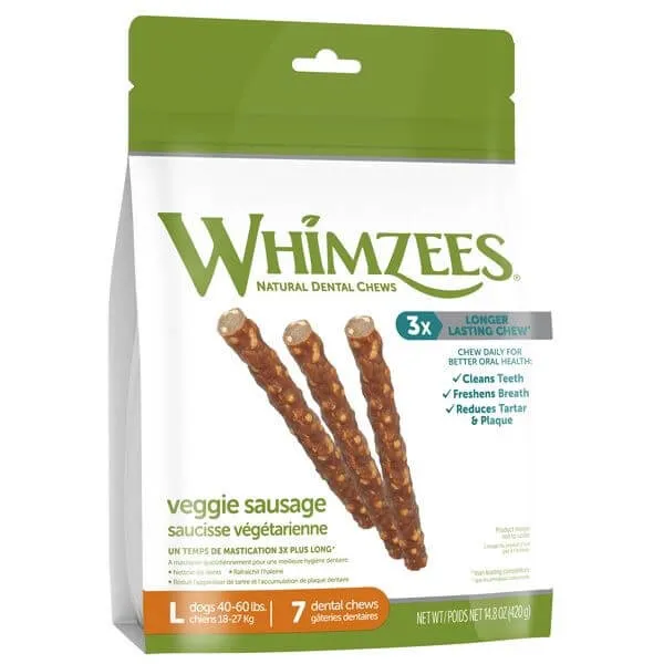 Whimzees Vegetarian Dental Chews for Dogs