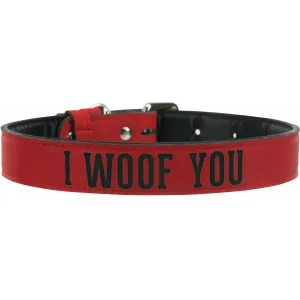 Woof 30" PU Leather Pet Collar