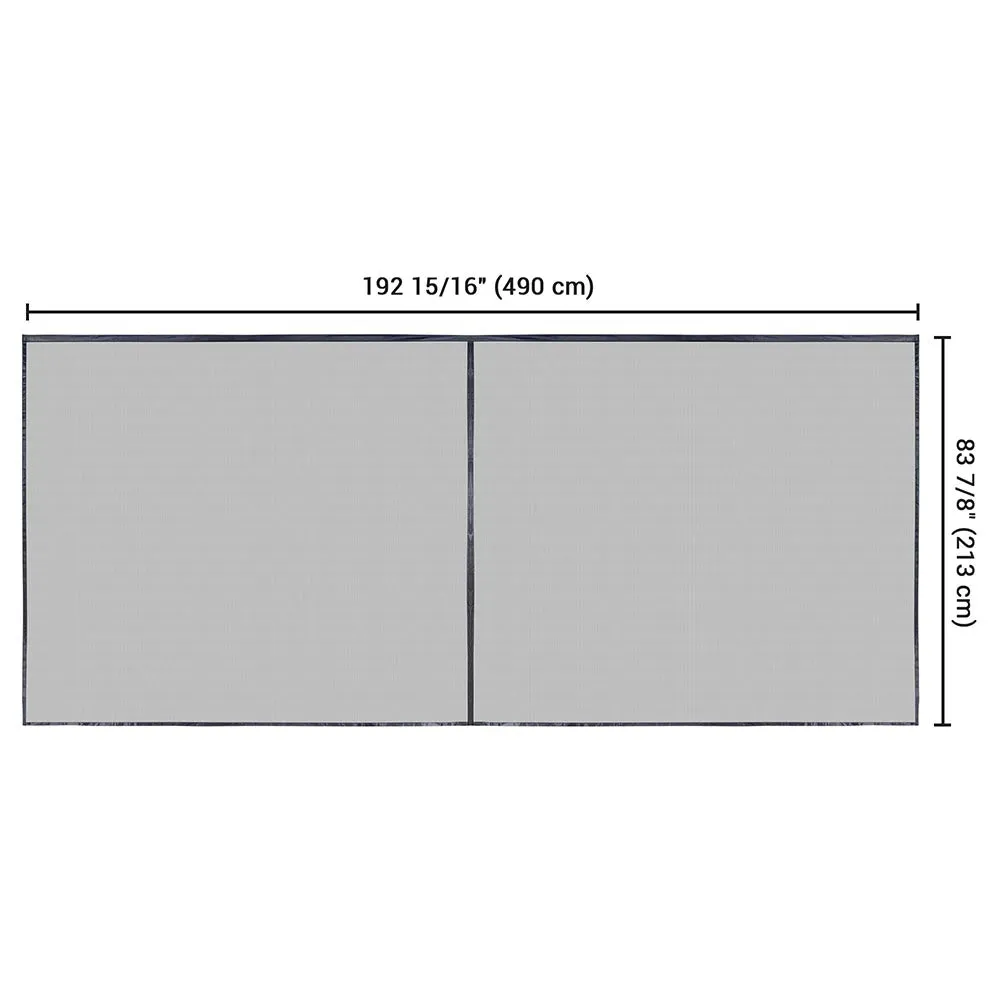 Yescom Magnetic Garage Screen Door for 2 Car Garage 16x7ft