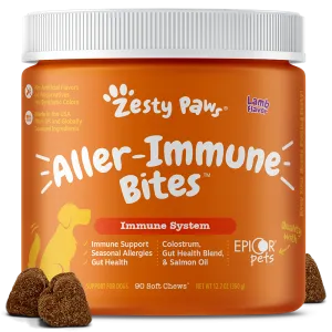 Zesty Paws Dog Aller-Immune Bites Lamb 90soft chews