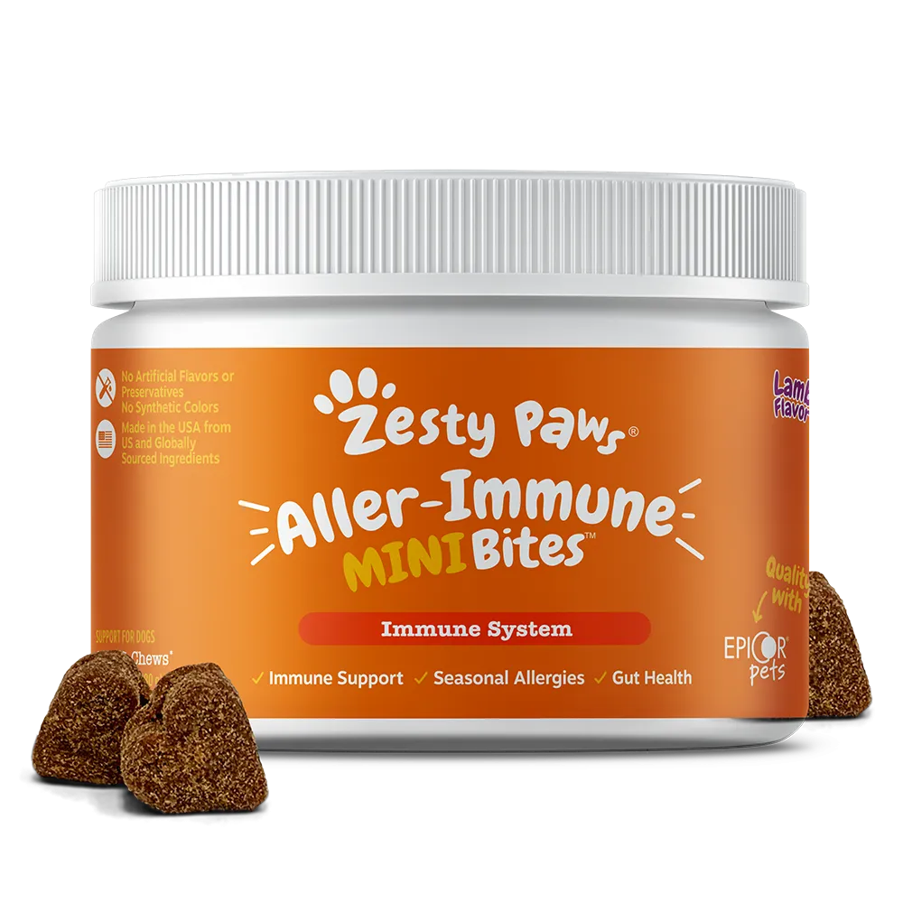 Zesty Paws Dog Aller-Immune Mini Bites Lamb 90soft chews